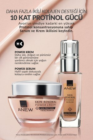 Anew Skin Renewal Power Yüz Kremi ve Serum Paketi