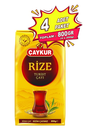 Rize Turist Dökme Çay 200 gr. Dörtlü Paket