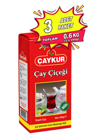 Çay Çiçeği Dökme Çay 200 gr. Üçlü Paket