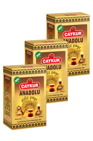 Anadolu Filiz Çayı Hediyelik 400gr. (Karton Kutu) Üçlü Paket