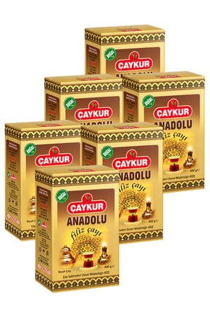Anadolu Filiz Çayı Hediyelik 400gr. (Karton Kutu) Altılı Paket