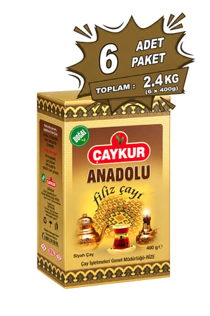 Anadolu Filiz Çayı Hediyelik 400gr. (Karton Kutu) Altılı Paket