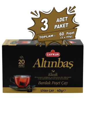 Altınbaş Çayı Süzen Poşet Çay (Sade) 2gr 20 Adet Üçlü Paket