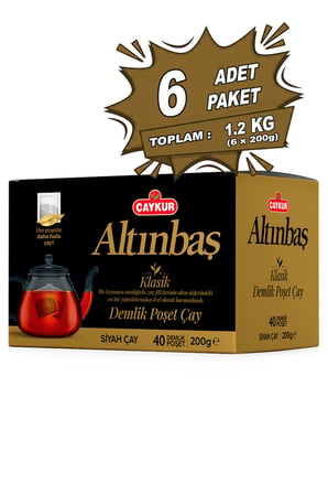 Altınbaş Demlik Poşet Çayı 5gr 40 Adet Altılı Paket