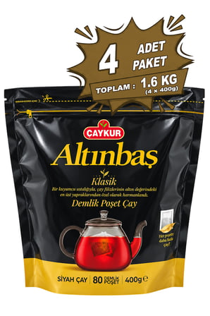 Altınbaş Demlik Poşet Çayı 5gr 80 Adet Dörtlü Paket