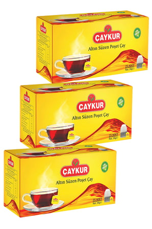 Altın Süzen Poşet Çay 2gr 25 Adet Üçlü Paket