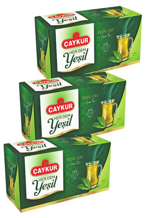 Herdem Yeşil Çay Süzen Poşet 1,6gr 25 Adet Üçlü Paket