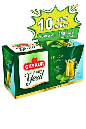 Herdem Yeşil Çay Süzen Poşet Naneli 1,6gr 25 Adet Onlu Paket