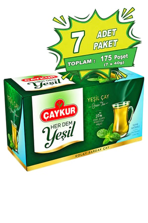 Herdem Yeşil Çay Süzen Poşet Naneli 1,6gr 25 Adet Yedili Paket