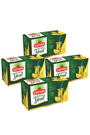 Herdem Yeşil Çay Süzen Poşet Limonlu 1,6gr 25 Adet Dörtlü Paket