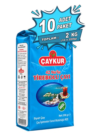 42 Nolu Tirebolu Dökme Çay 200 gr. Onlu Paket