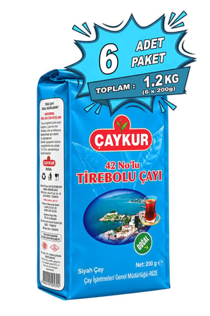 42 Nolu Tirebolu Dökme Çay 200 gr. Altılı Paket