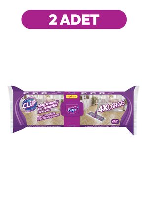 Mop Uyumlu Yer 25’li Temizlik Havlusu 4XL İki Paket