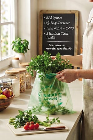 Natura Freshbag Tazeliği Koruyan Poşet Üç Paket