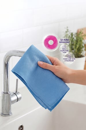 Mikrofiber Çok Amaçlı Bez Mavi