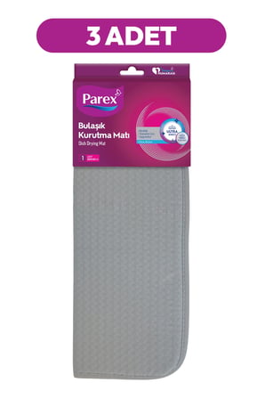 Bulaşık Matı Gri Üçlü Paket