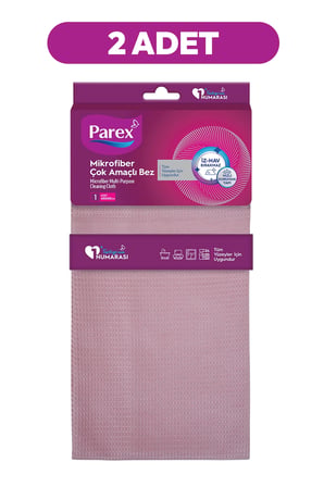 Mikrofiber Çok Amaçlı Bez Pembe İkili Paket