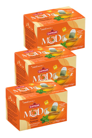 MOD Yemek Sonrası Bardak Poşet Çay 2x20 40gr. Üçlü Paket
