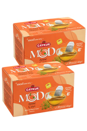 MOD Anne Çayı Bardak Poşet Çay 2x20 40gr. İkili Paket
