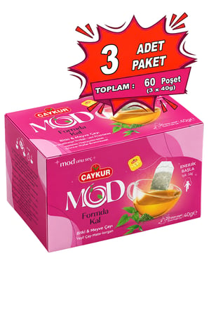 MOD Formda Kal Bardak Poşet Çay 2x20 40gr. Üçlü Paket