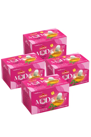 MOD Formda Kal Bardak Poşet Çay 2x20 40gr. Dörtlü Paket