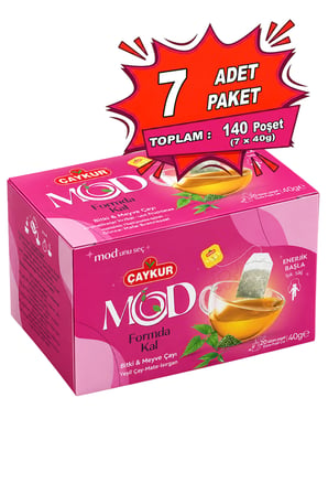 MOD Formda Kal Bardak Poşet Çay 2x20 40gr. Yedili Paket