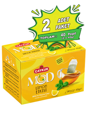 MOD Limon Etkisi Bardak Poşet Çay 2x20 40gr. İkili Paket