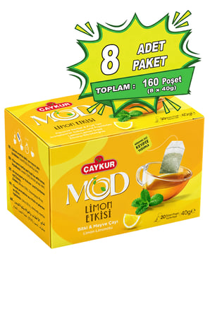 MOD Limon Etkisi Bardak Poşet Çay 2x20 40gr. Sekizli Paket