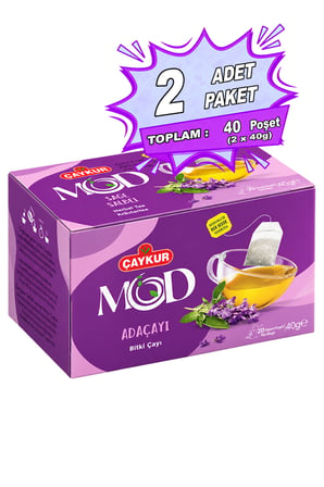 MOD Ada Çayı Bardak Poşet Çay 2x20 40gr. İkili Paket