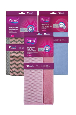 Mikrofiber 3'lü Mutfak ve Çok Amaçlı Bez Seti