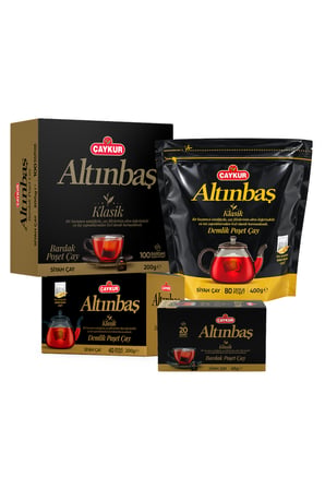 Altınbaş Bardak ve Demlik Poşet Çay Paketi