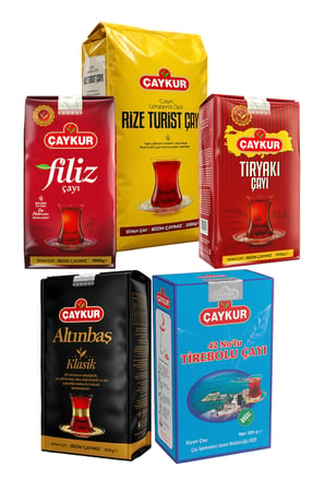Büyük Aile 5kg Tiryaki Rize Filiz Altınbaş ve Tirebolu Çay Paketi