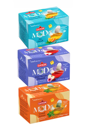 MOD Kış Masalı Yemek Sonrası ve Dört Mevsim Bardak Poşet Çay Paketi