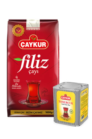Tomurcuk Kokulu 125gr ve Filiz 1kg Dökme Çay Paketi