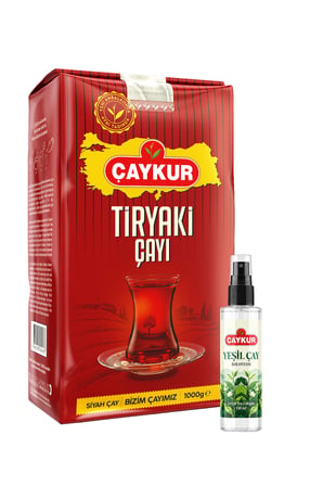 Tiryaki 1kg Dökme Çay ve Sprey Yeşil Çay Kolonyası Seti