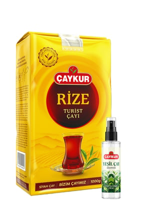 Rize Turist 1kg Dökme Çay ve Sprey Yeşil Çay Kolonyası Seti