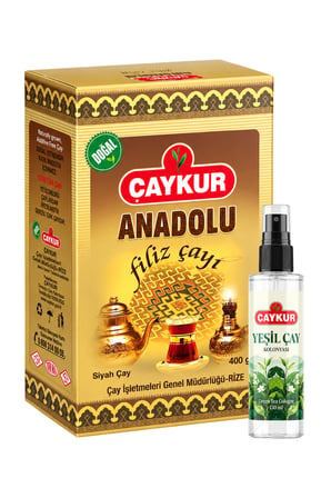 Anadolu Filiz Hediyelik Çay ve Sprey Yeşil Çay Kolonyası Seti
