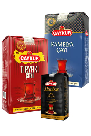 Tiryaki 1kg, Kamelya 1kg, Altınbaş 200gr Dökme Çay Paketi