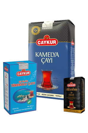 Kamelya 1kg, Altınbaş 200gr, 42 No Tirebolu 500gr Dökme Çay Paketi