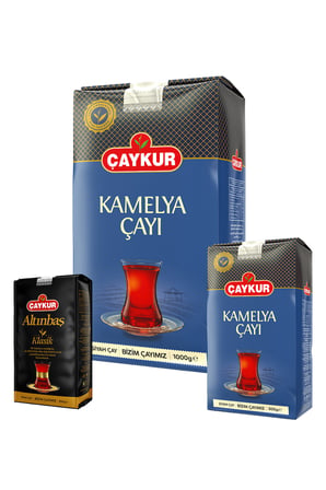 Kamelya 500gr ve 1kg, Altınbaş 200gr Dökme Çay Paketi