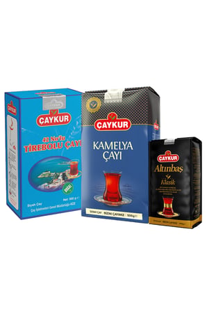 Kamelya 500gr, Altınbaş 200gr, 42 No Tirebolu 500gr Dökme Çay Paketi