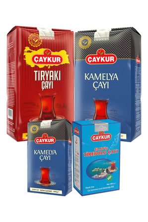 Tiryaki 1kg, Kamelya 500gr ve 1kg, 42 No Tirebolu 500gr Dökme Çay Paketi