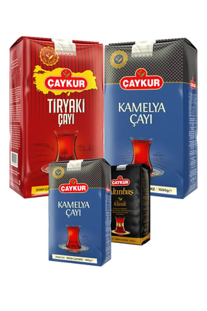 Tiryaki 1kg, Kamelya 500gr ve 1kg, Altınbaş 200gr Dökme Çay Paketi