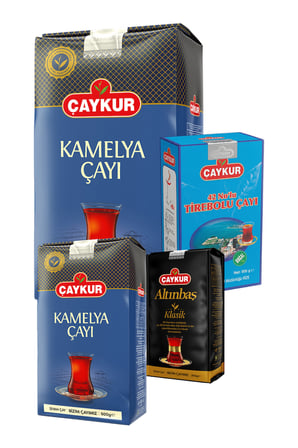 Kamelya 500gr ve 1kg, Altınbaş 200gr, 42 No Tirebolu 500gr Dökme Çay Paketi