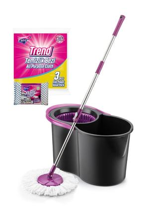Black Edition Temizlik Seti + Trend Temizlik Bezi + Magic Sünger