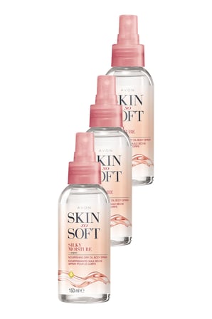 Skin So Soft Silky Nemlendirici Besleyici Kuru Yağ Vücut Spreyi 150 Ml. Üçlü Paket