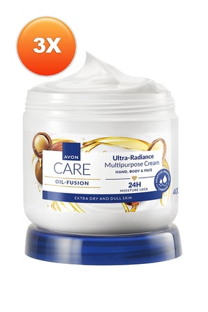 Care Oil-Fusion Ultra-Radiance Çok Amaçlı Krem 400 Ml. Üçlü Paket