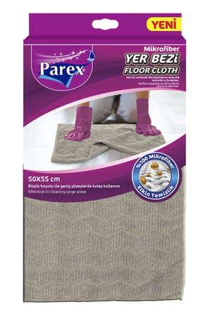 Saplı Standart Paspas ve Mikrofiber Yer Bezi Paketi