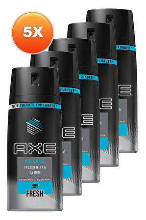 Ice Chill Erkek Deodorant 150 ml. Beşli Set