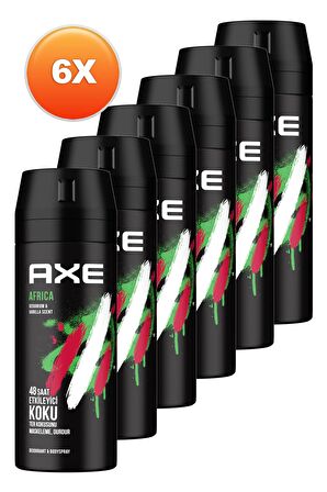 Africa Erkek Deodorant 150 Ml. Altılı Set